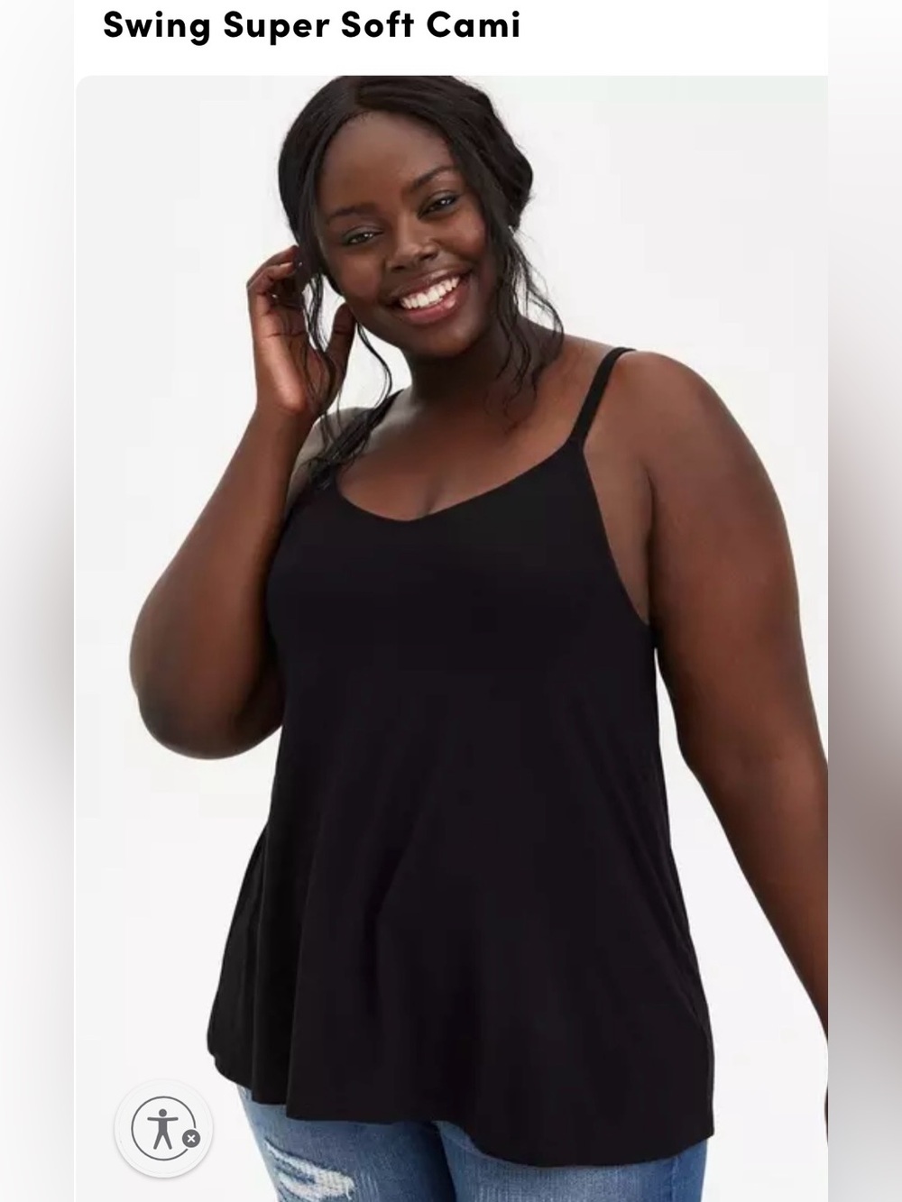 Torrid Swing Super Soft Cami - Black
